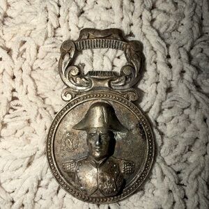 Vintage Bottle Opener Napoleon Bronze Rare Round Collectible Paris Eiffel Tower